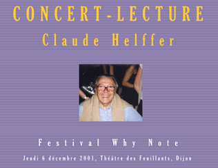 Claude HelfferConcert-lecture par Claude Helffer